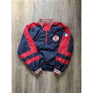 vintage 90s Pro Player MLB Boston Red Sox reversible windbreaker jacket large L
